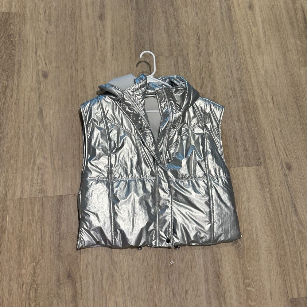 Anthropologie Silver Vest